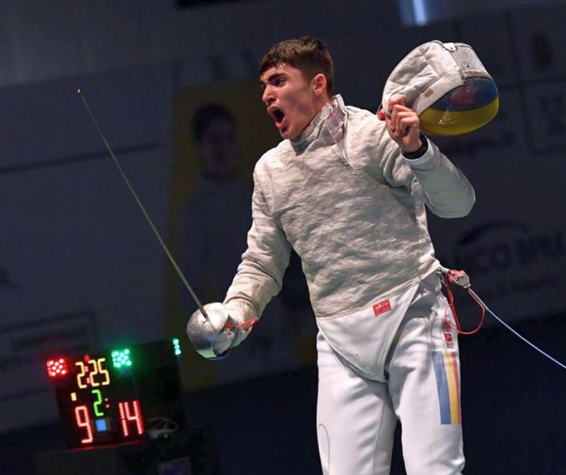 Performanță remarcabilă. Andrei Păștin, campion mondial în proba de sabie cadeți la Mondialele de la Verona