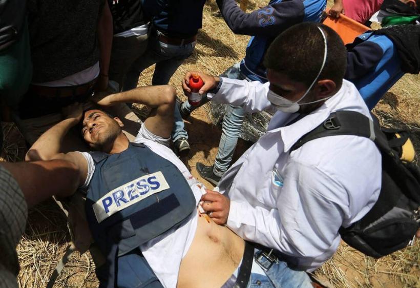2 palestinieni au fost uciși, 250 răniți, între care și un jurnalist, de militarii israelieni