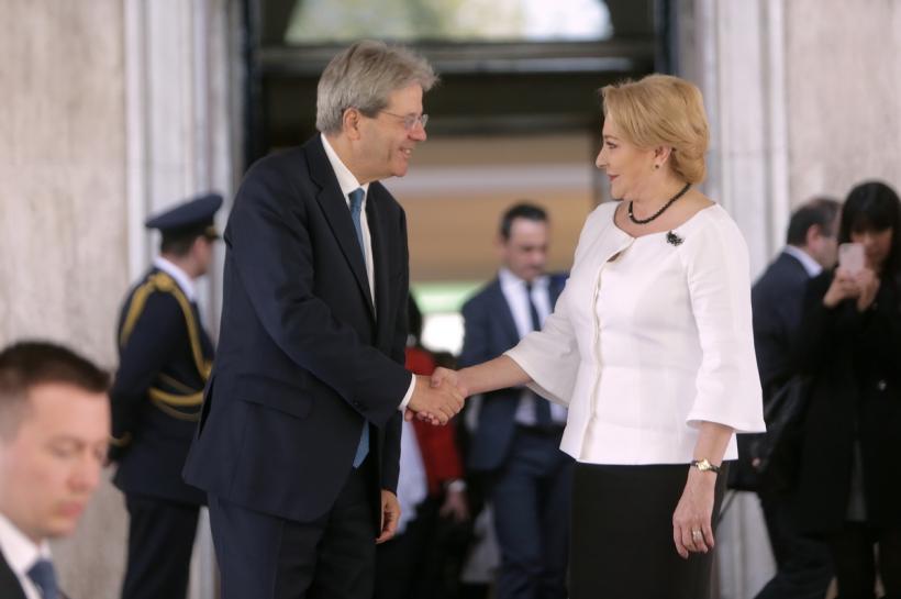 Dăncilă, după întâlnirea cu Gentiloni: Împreună putem răspunde unor provocări precum Brexit-ul şi viitorul UE