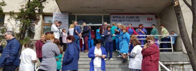 Un nou protest la Spitalul de Pneumoftiziologie din Iași