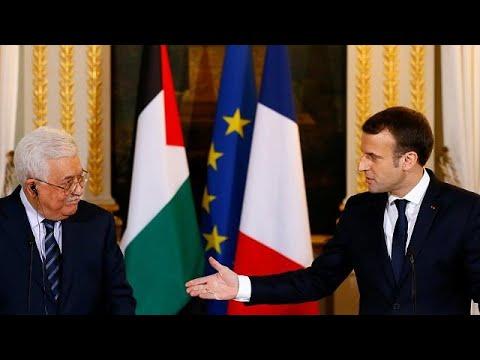 Emmanuel Macron a discutat cu Mahmoud Abbas înaintea vizitei sale la Washington 