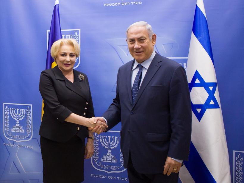 Viorica Dăncilă, întrevedere cu premierul israelian Benjamin Netanyahu