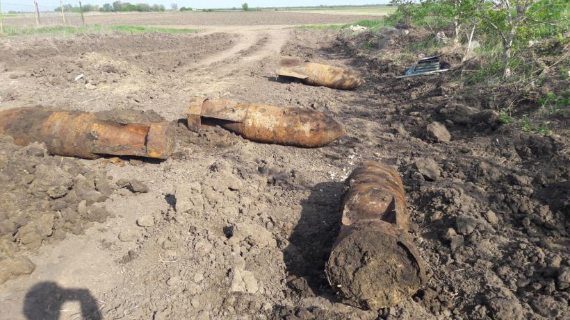5 bombe din  al Doilea Război Mondial, descoperite în Focșani