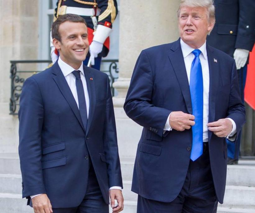 Puietul de stejar plantat de Trump și Macron a fost plasat în carantina