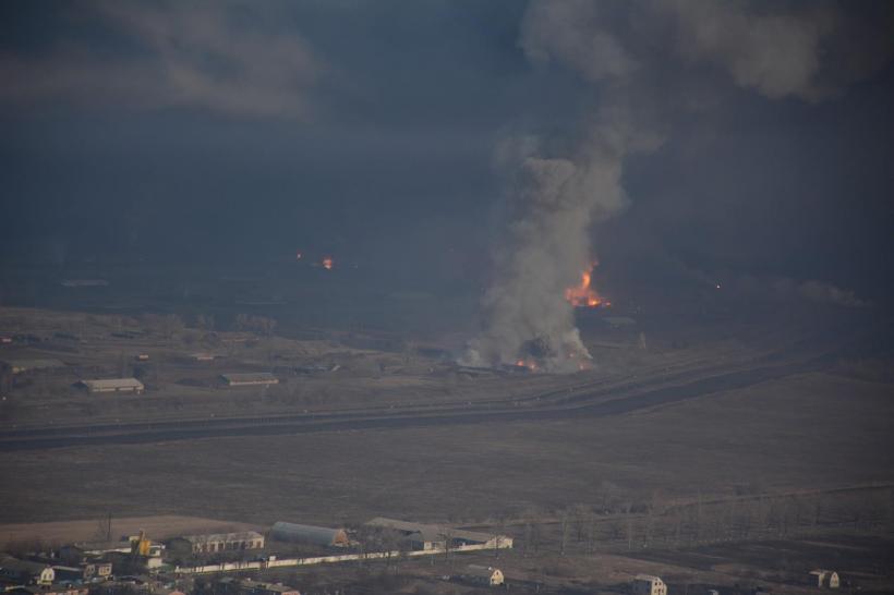 Incendiu şi explozii la un depozit de muniţie în Ucraina