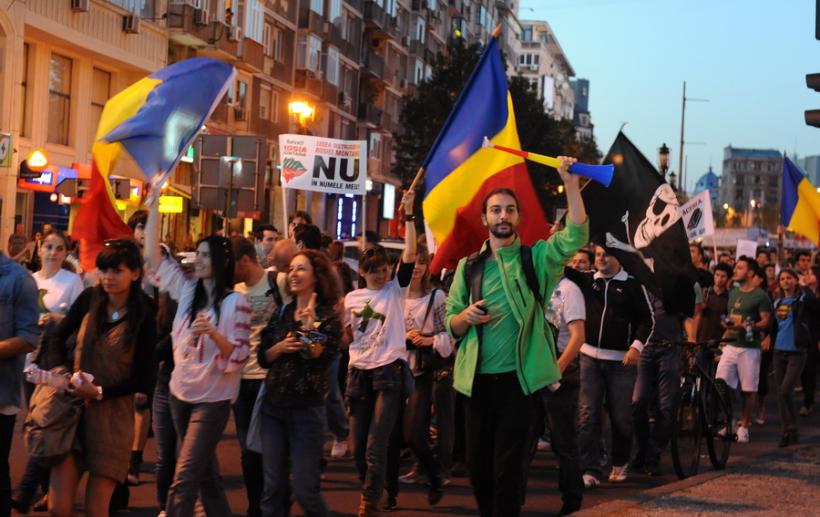 Protest în București față de blocarea procedurii de includere a Roșiei Montane în lista UNESCO
