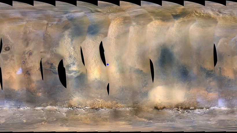 VIDEO - O furtună uriașă a cuprins un sfert din planeta Marte. NASA riscă Roverul Opportunity