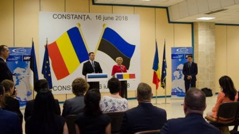 Premierii Dăncilă şi Ratas au inaugurat Consulatul onorific al Estoniei la Constanţa