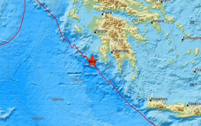 Cutremur de 5,5 grade în sudul Greciei
