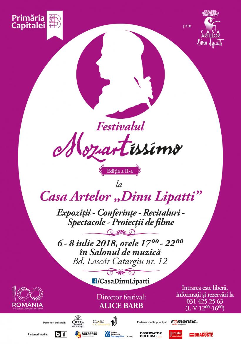 Festivalul Mozartissimo la Casa Artelor „Dinu Lipatti” Ediția a II-a, 6 - 8 iulie 201
