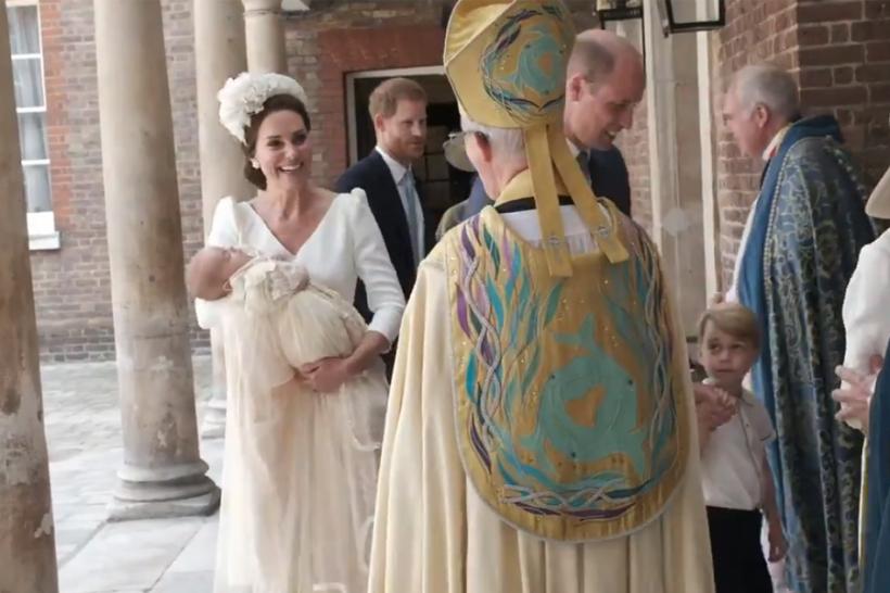 VIDEO - Cel de-al 3-lea copil al ducilor de Cambridge a fost botezat