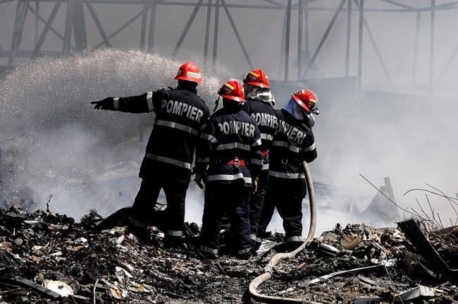 Incendiu pe platforma Holzindustrie Schweighofer din Sebeş