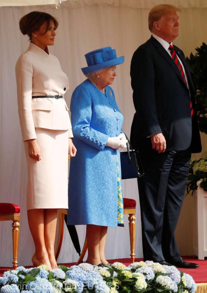 Melania Trump, onorată să o cunoască pe regina Elisabeta a II-a 