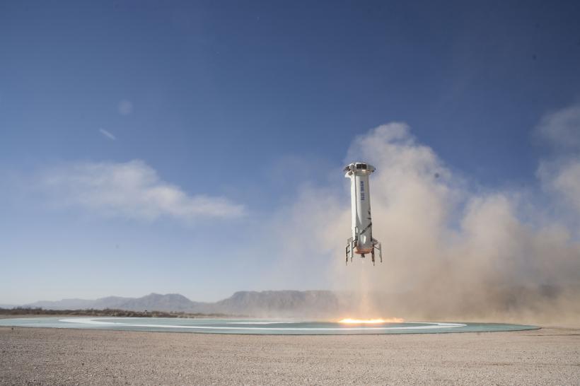 Racheta New Shepard, al nouălea test a fost efectuat cu succes