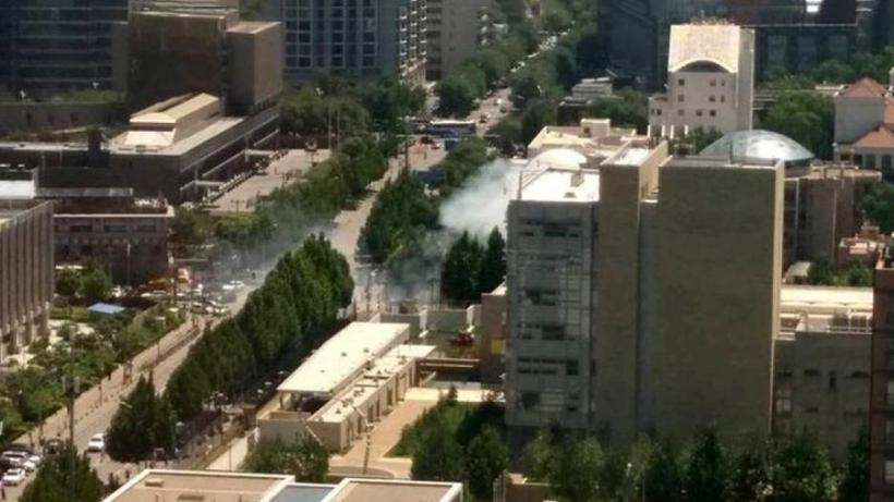 Explozie in exteriorul ambasadei SUA din Beijing