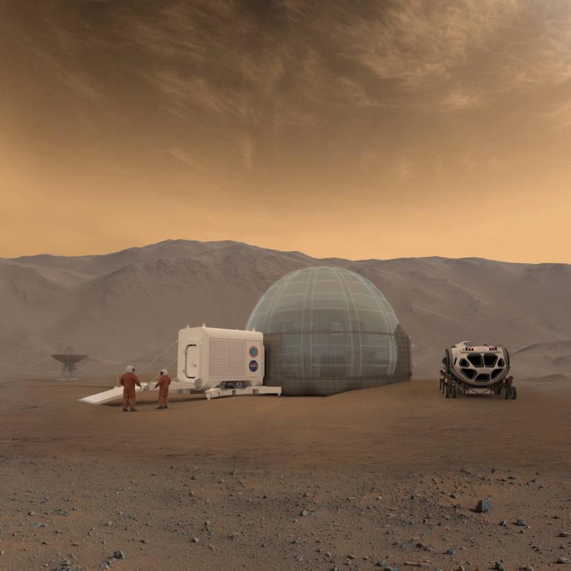 NASA a ales cinci modele futuriste pentru viitoarele case de pe Marte