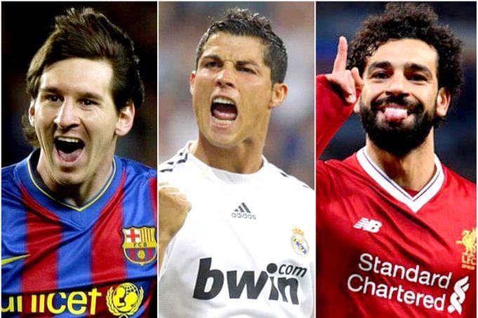 Messi, Ronaldo şi Salah, nominalizaţi la titlul de cel mai bun atacant al sezonului în Liga Campionilor