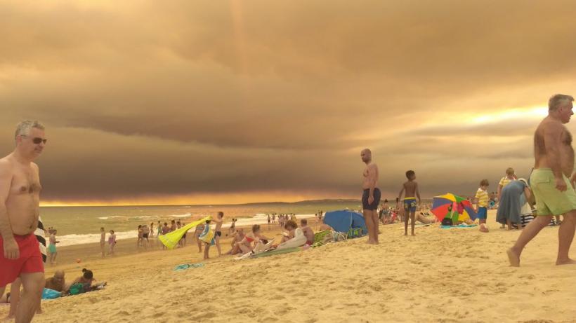 VIDEO - Imagini incredibile pe o plajă din Portugalia