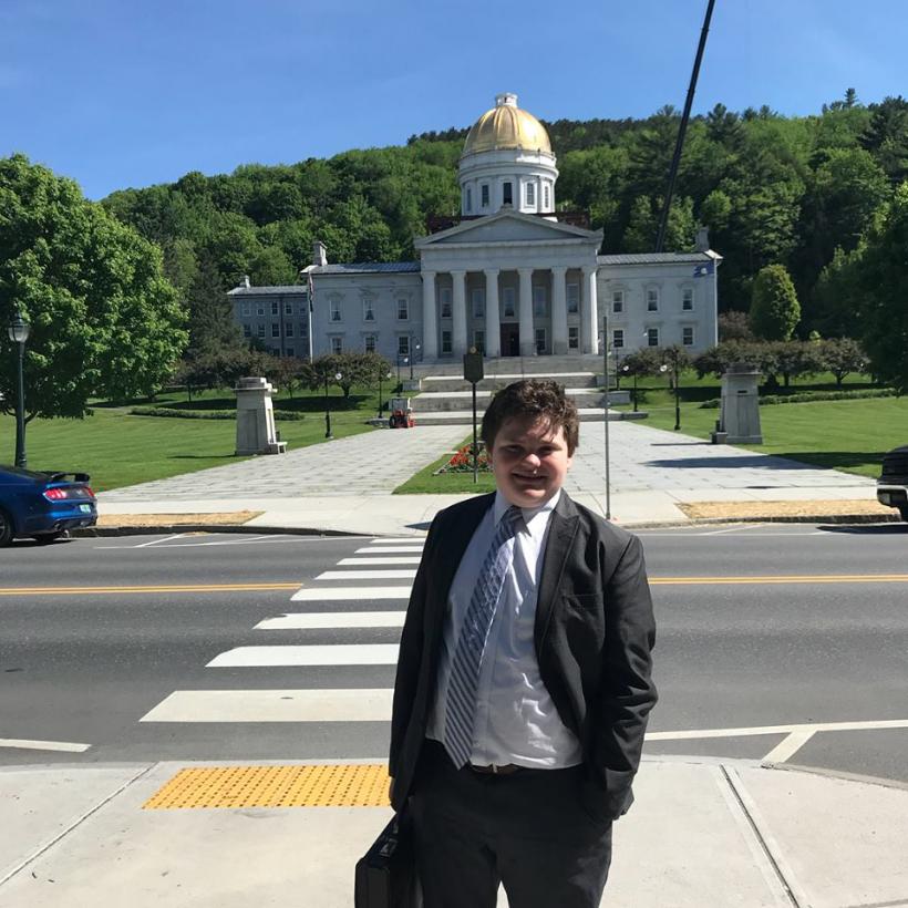 La 14 ani, vrea să fie guvernator al statului Vermont
