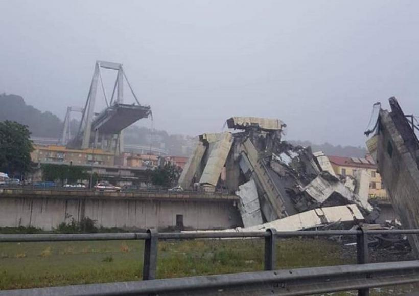 Pod prăbuşit la Genova: Compania Autostrade anchetata în Italia şi Franţa