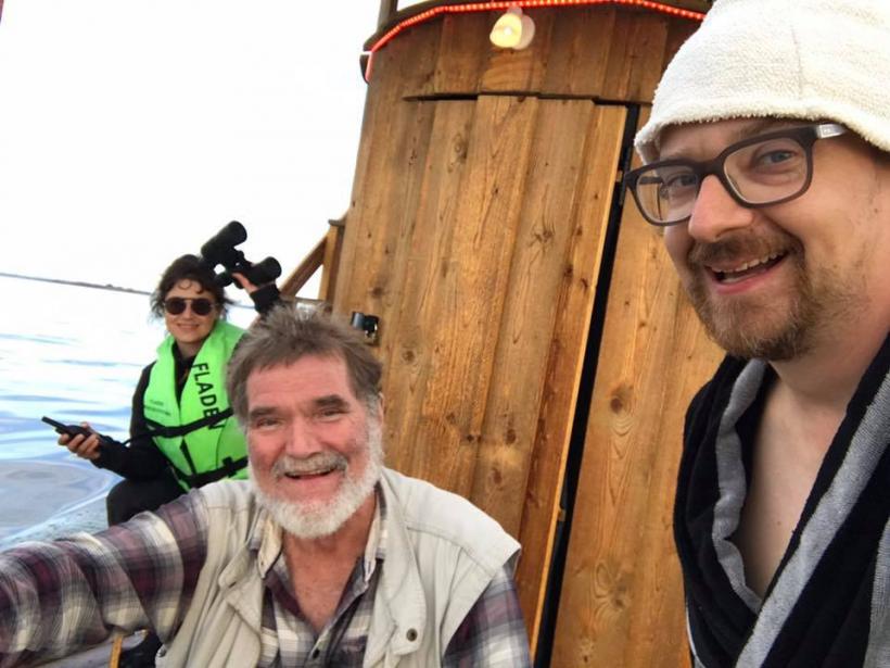 Un finlandez a traversat Golful finic cu ... sauna 18628742