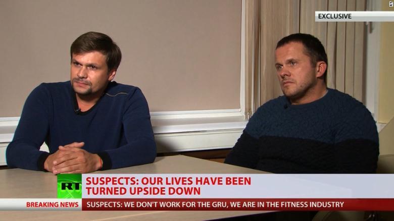Primele declaraţii ale celor doi ruşi suspectaţi de atacul cu Noviciok din Salisbury