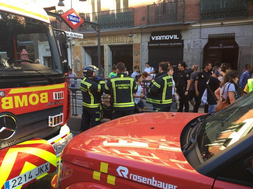 VIDEO - 6 răniți după o explozie la metroul din Madrid