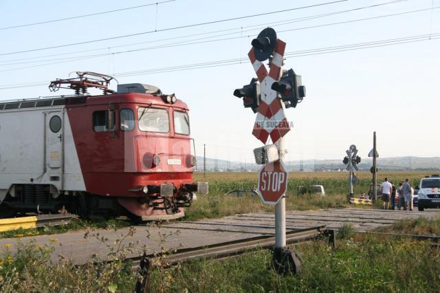 Femeie lovită mortal de tren la o trecere de cale ferată în Vâlcea