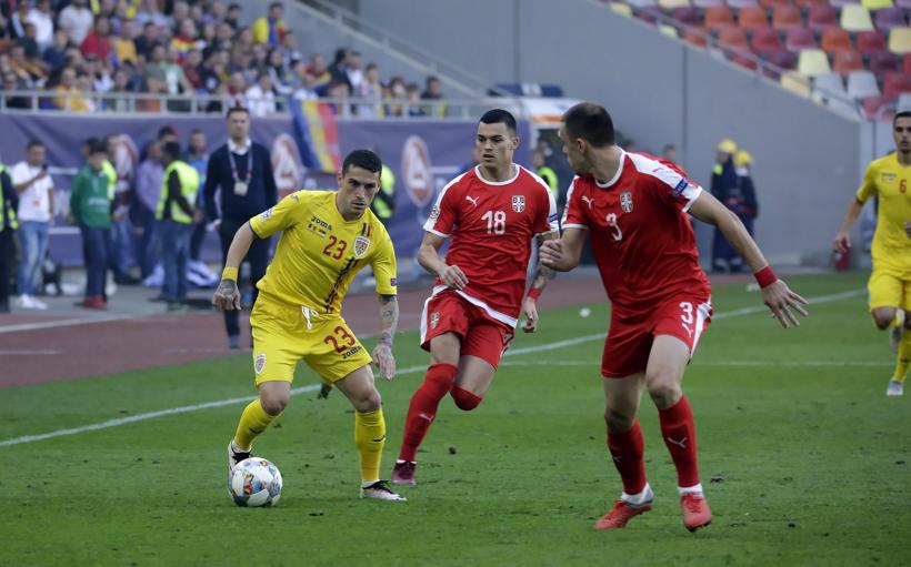 România - Serbia 0-0. Un penalty apărat și un cartonaș roșu