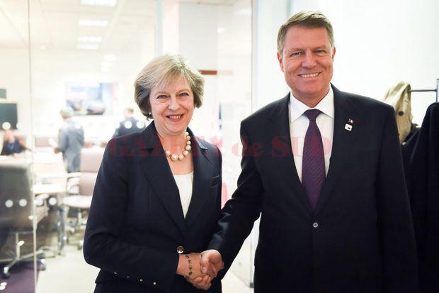 Preşedintele Iohannis va avea o întrevedere cu Theresa May, pe 14 noiembrie, la Londra 