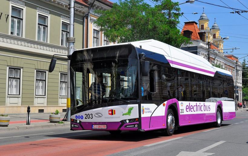 Noi autobuze electrice la Cluj-Napoca