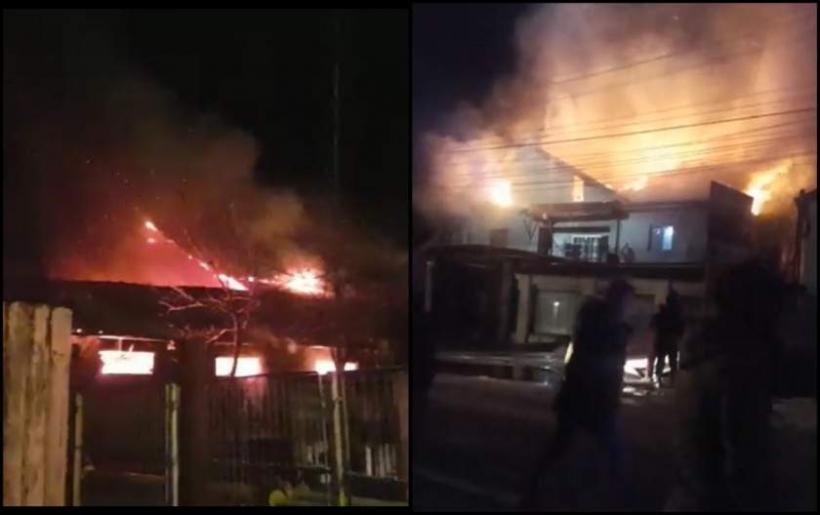 Alertă în Dâmboviţa: Incendiu la o fabrică de mobilă