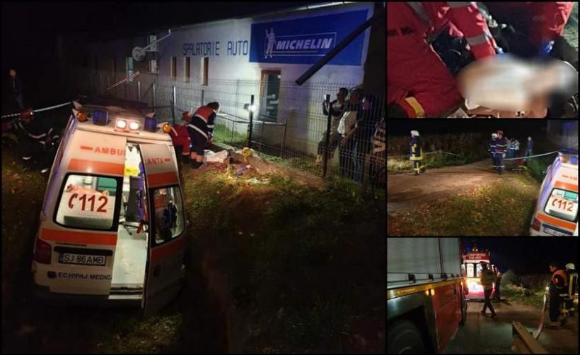 Sfârșit tragic! O femeie din Sălaj a murit după ce ambulanţa care o transporta a intrat într-un copac