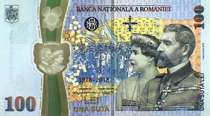 PREMIERĂ Bancnotă aniversară cu Regele Ferdinand şi Regina Maria