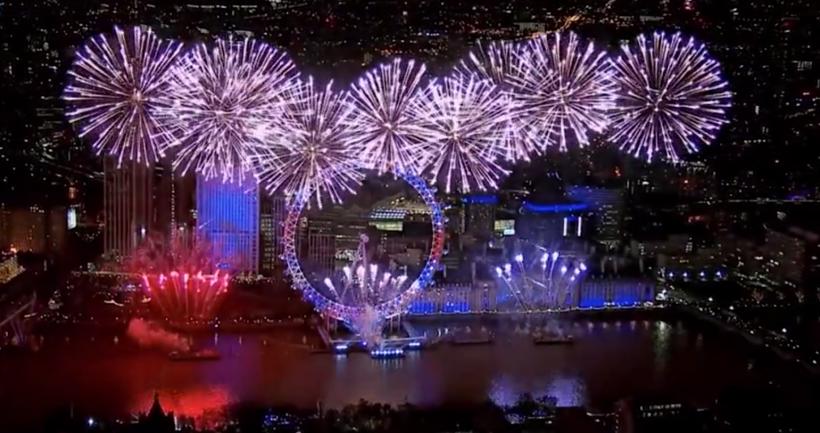 VIDEO Spectacolul de artificii de la Londra, dedicat cetățenilor europeni 