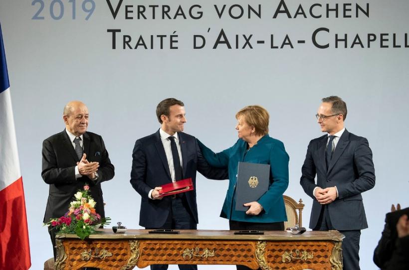 Klaus Iohannis a participat la ceremonia de semnare a noului tratat de prietenie Franţa-Germania 