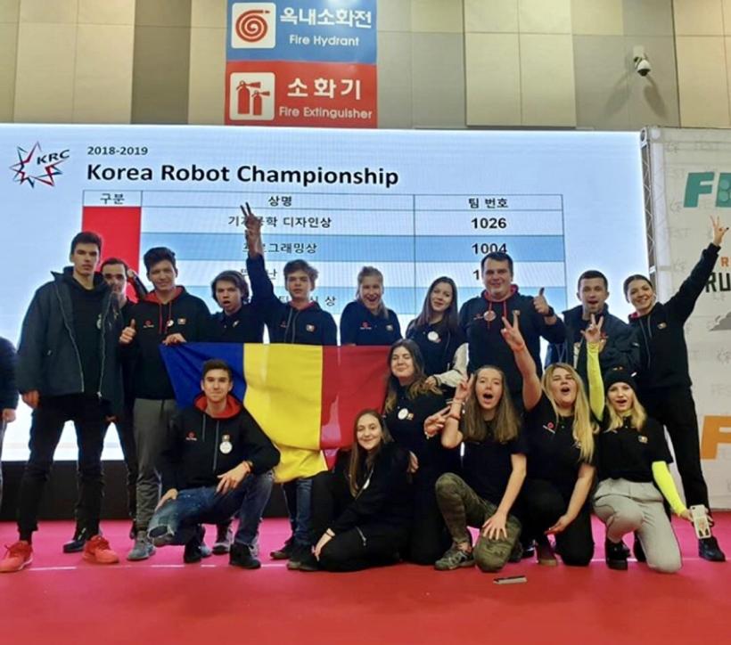 România a câștigat finala Campionatului de Robotică din Coreea de Sud