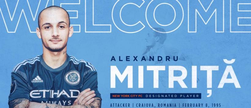 Alexandru Mitriță a marcat primul său gol pentru New York City FC