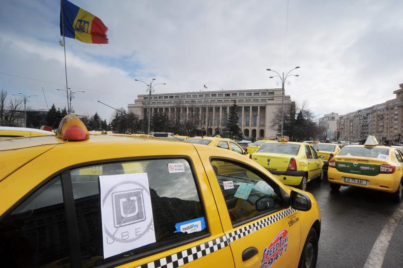 Taximetriştii au blocat centrul Capitalei