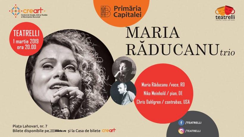 Maria Răducanu aduce primăvara la Teatrelli, într-un concert sold out