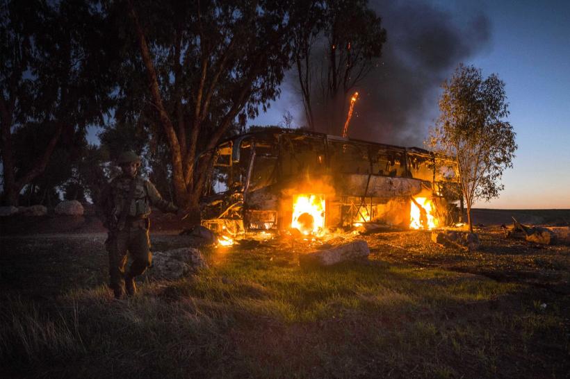 Lovituri israeliene asupra Fâșiei Gaza, ca ripostă la lansări de încărcături explozive