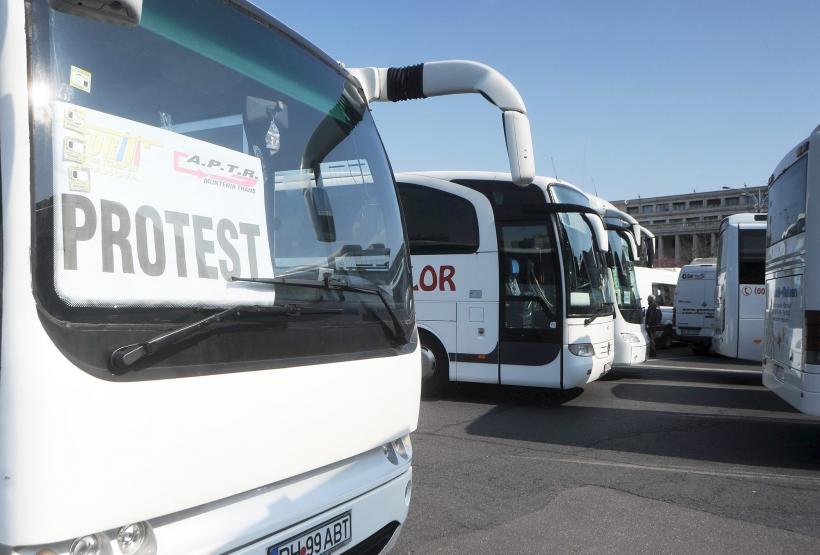 Transportatorii români vor protesta în fața Parlamentulu European