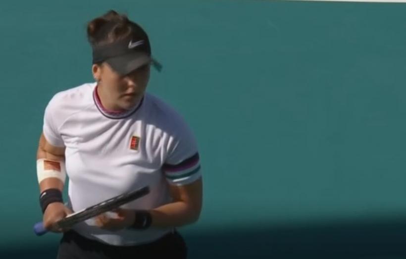 Bianca Andreescu a abandonat la Miami Open