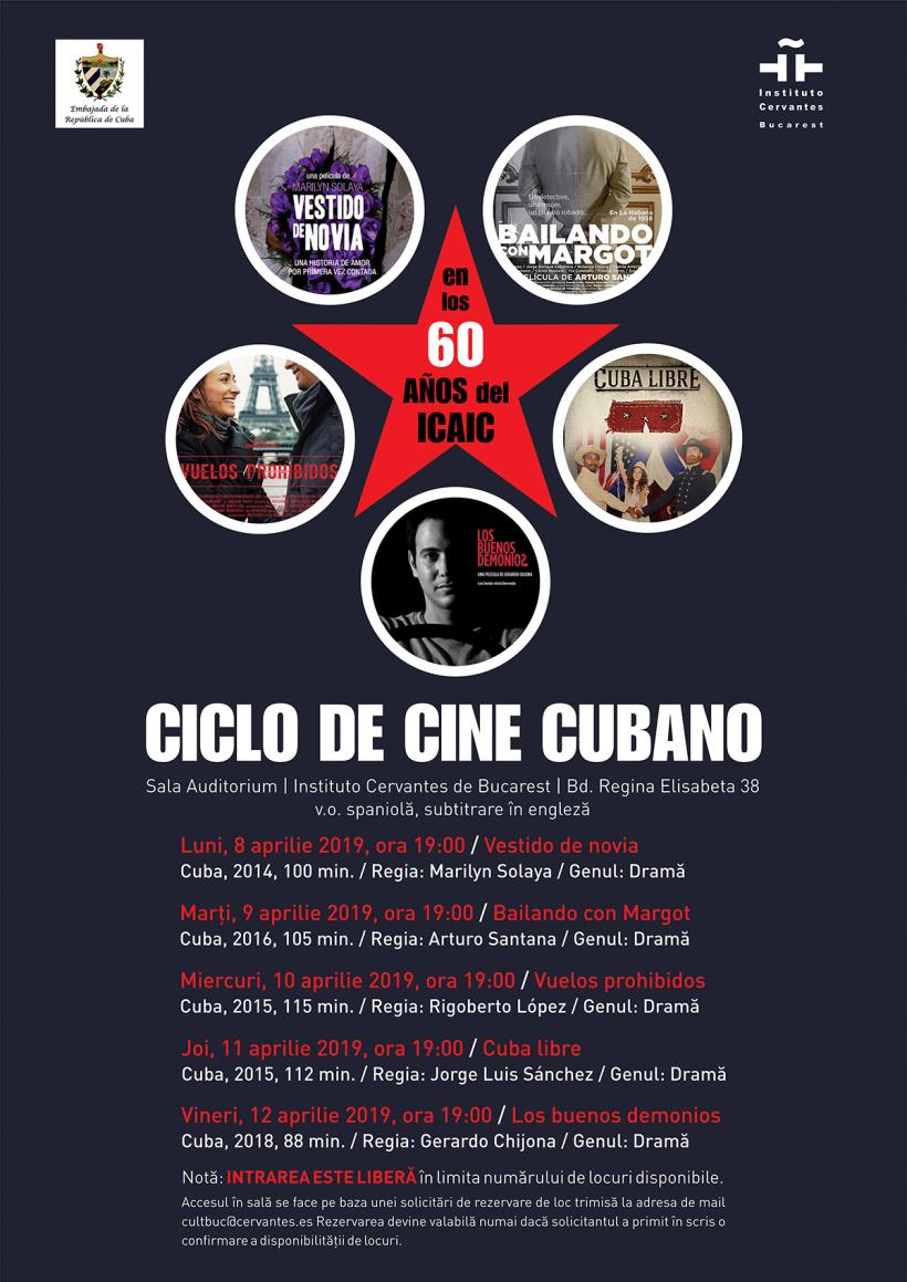 Proiecții de filme cubaneze, la aniversarea a 60 de ani a Institutului Cubanez de Artă și Industrie Cinematografică (ICAIC)