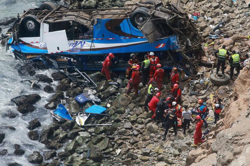 Bolivia: 25 de persoane au murit după căderea într-o râpă a autocarului în care se aflau