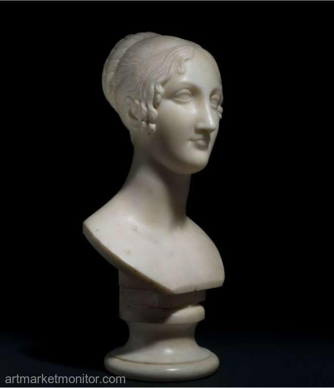 Un bust realizat de sculptorul Antonio Canova, vândut la licitaţie pentru 2,5 milioane de euro
