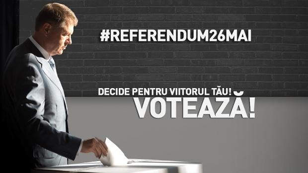  Preşedintele Iohannis îi îndeamnă pe cetăţeni să voteze la referendum 