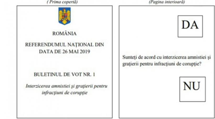 Cum vor arăta buletinele de vot la Europarlamentare şi referendum