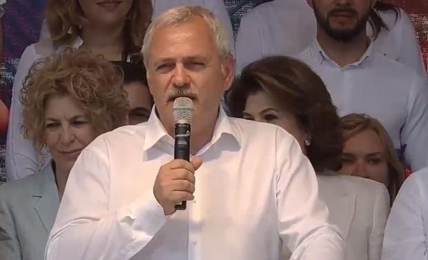 Liviu Dragnea, la mitingul PSD de la Târgoviște: „Iohannis, cel mai mare mut al politicii, a început să facă gălăgie”