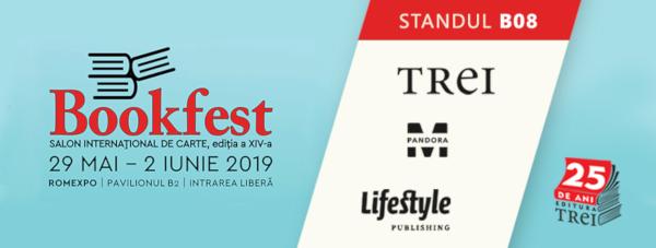 Editura Trei sărbătorește 25 de ani la Bookfest 2019